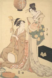 Dos geishas, ca. 1792