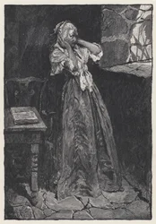 María Antonieta en prisión en la Torre del Templo