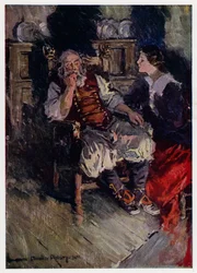 Ilustración para Evangeline, A Tale of Arcadie, de Henry Wadsworth Longfellow (litografía en color)