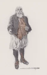 Ilustración de Evangeline, A Tale of Arcadie, de Henry Wadsworth Longfellow (litografía)