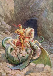 El dragón... cayó a la tierra muerto, de 