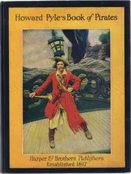 Diseño de la portada, de El Libro de Piratas de Howard Pyle publicado por Harper & Bros, 1921