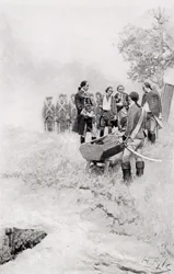 El entierro de Braddock, ilustración de 