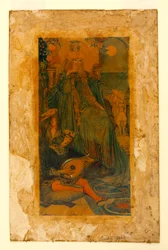El hada Morgana, de "North Folk Legends of the Sea" de Howard Pyle, publicado en Harper