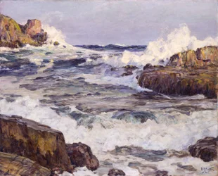 Despejando después de septiembre Gale--Costa de Maine