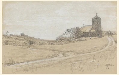 Dibujo, Paisaje, 1880-90