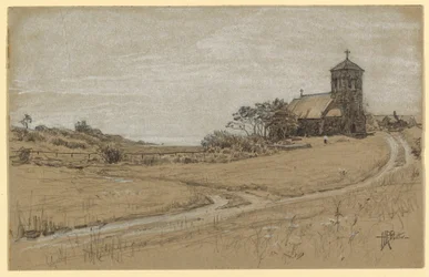 Dibujo, Paisaje, 1880-90