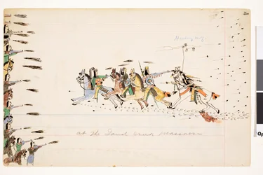 En la masacre de Sand Creek, 1874-75