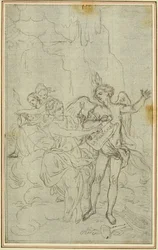 Estudio: Viñeta-Frontispicio para "La Pharsale" de Lucain