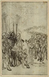 Estudio para "La Pharsale" de Lucain, Canto IV