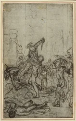 Estudio para "La Pharsale" de Lucain, Canto IV