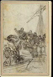 Estudio para "La Pharsale" de Lucain, Canto VIII