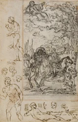 Estudio para la viñeta de "La Pucelle d