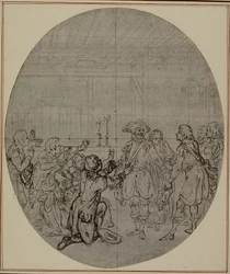 Estudio para una segunda edición, nunca publicada, de "La Partie de Chasse de Henri IV" de Colle, Acto III, Escena 13