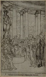 Estudio para una ilustración en Tácito "Tiberio, o Los Seis Primeros Libros de los Anales", Libro V, Vol. 3, 2º Estudio