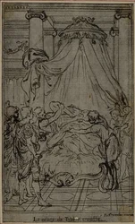 Estudio para una ilustración en Tácito "Tiberio, o Los Seis Primeros Libros de los Anales", Libro VI, Vol. 3, Estudio Final