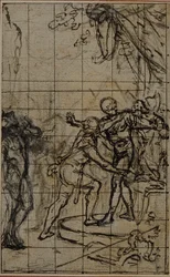 Estudio para una ilustración en Tácito "Tibère, ou Les Six Premiers Livres des Annales" Libro I, Vol. 1, 2º Estudio