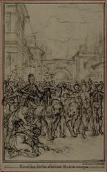 Estudio para la viñeta-portada del libro II de Lucrecio "De la Nature des Choses" (De la naturaleza de las cosas)