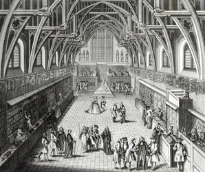 Westminster Hall, el primer día del término, un poema satírico, 1797 grabado por C. Mosley