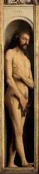 Adán, detalle del ala izquierda del Retablo de Gante