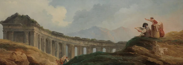 Una Columnata en Ruinas