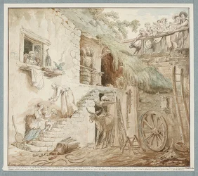 Alegoría de la decadencia de la familia Du Barry. Alrededor de 1774-75