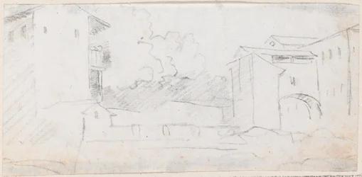 Escena de ciudad italiana