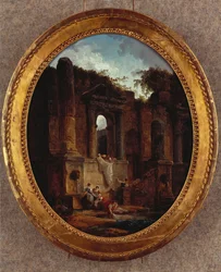 Paisaje con ruinas