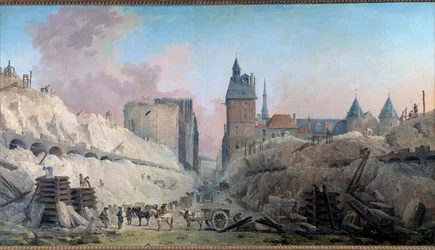 La demolición de las casas del Pont au Change en 1788