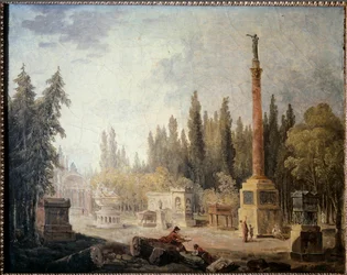 Vista del jardín del Museo de Monumentos Franceses