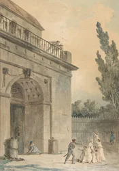Visitantes saliendo de una prisión, 1794-95