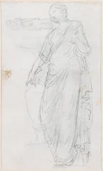 Mujer en toga [verso]