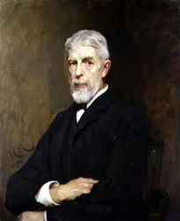 Retrato de Sir Henry Trueman Wood, Secretario y Vicepresidente de la Sociedad