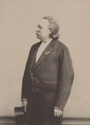 Retrato del organista y compositor Edmund Kretschmer 1830-1908