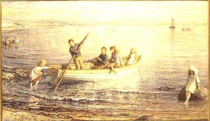 Niños en bote