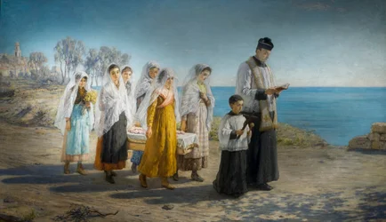 El funeral de una niña en la Riviera