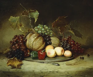 Naturaleza muerta abundante, 1855