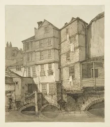 El Frome, mirando río arriba hacia el Puente de Navidad, 1823