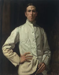 Autorretrato con chaqueta blanca