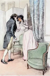 Apartándolo un poco, ilustración de 