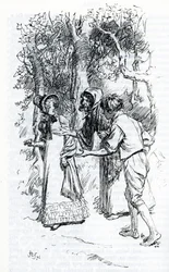 Harriet, atacada por gitanos (ilustración)
