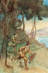 Ilustración de El admirable Crichton de J. M. Barrie