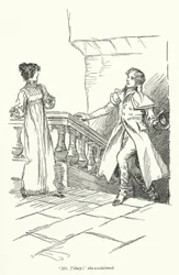 Ilustración para Northanger Abbey de Jane Austen