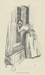 Abrió una contraventana