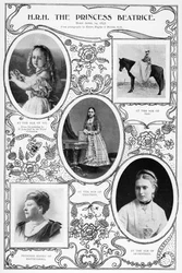La Princesa Beatriz, la hija menor de la Reina Victoria, 1901