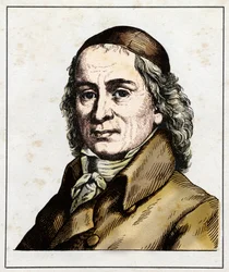 Retrato del teólogo alemán August Hermann FRANCKE (1663-1727)