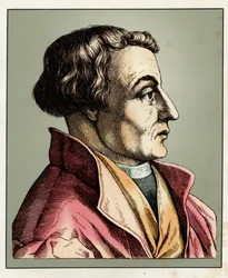 retrato del teólogo reformador alemán Martin BUCER (1491-1551)