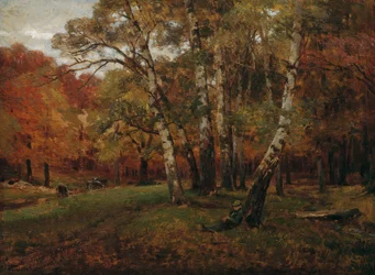 Paisaje con abedules