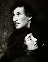 Marc y Bella Chagall (foto sepia)