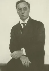 Retrato de Wassily Kandinsky (fotografía en blanco y negro)